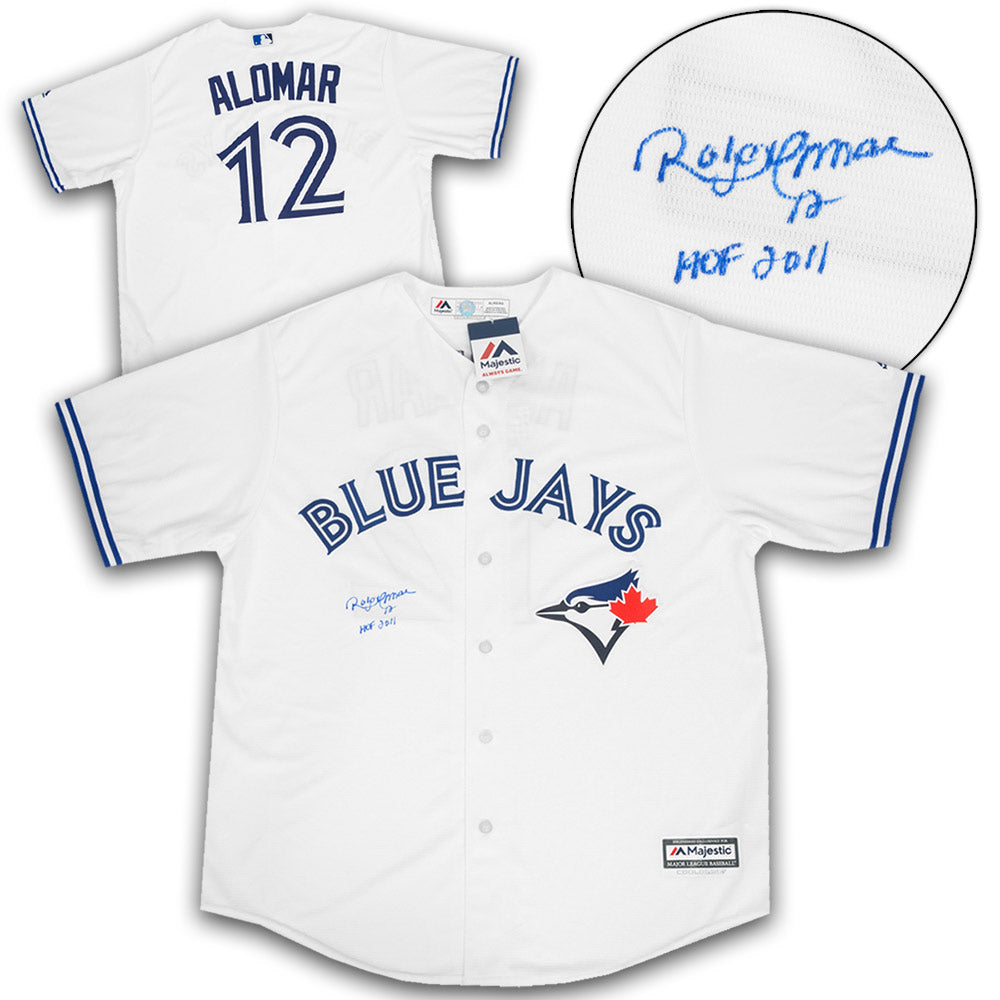 Roberto Alomar Toronto Blue Jays Signed & Inscribed Baseball Jersey