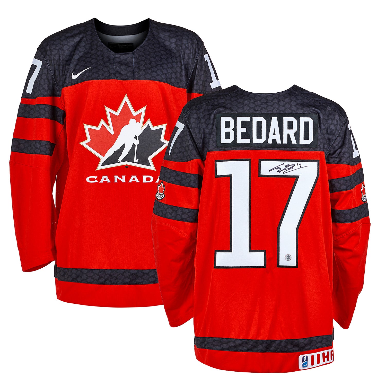 Connor Bedard Signed Team Canada U18 Gold Medal Nike Jersey
