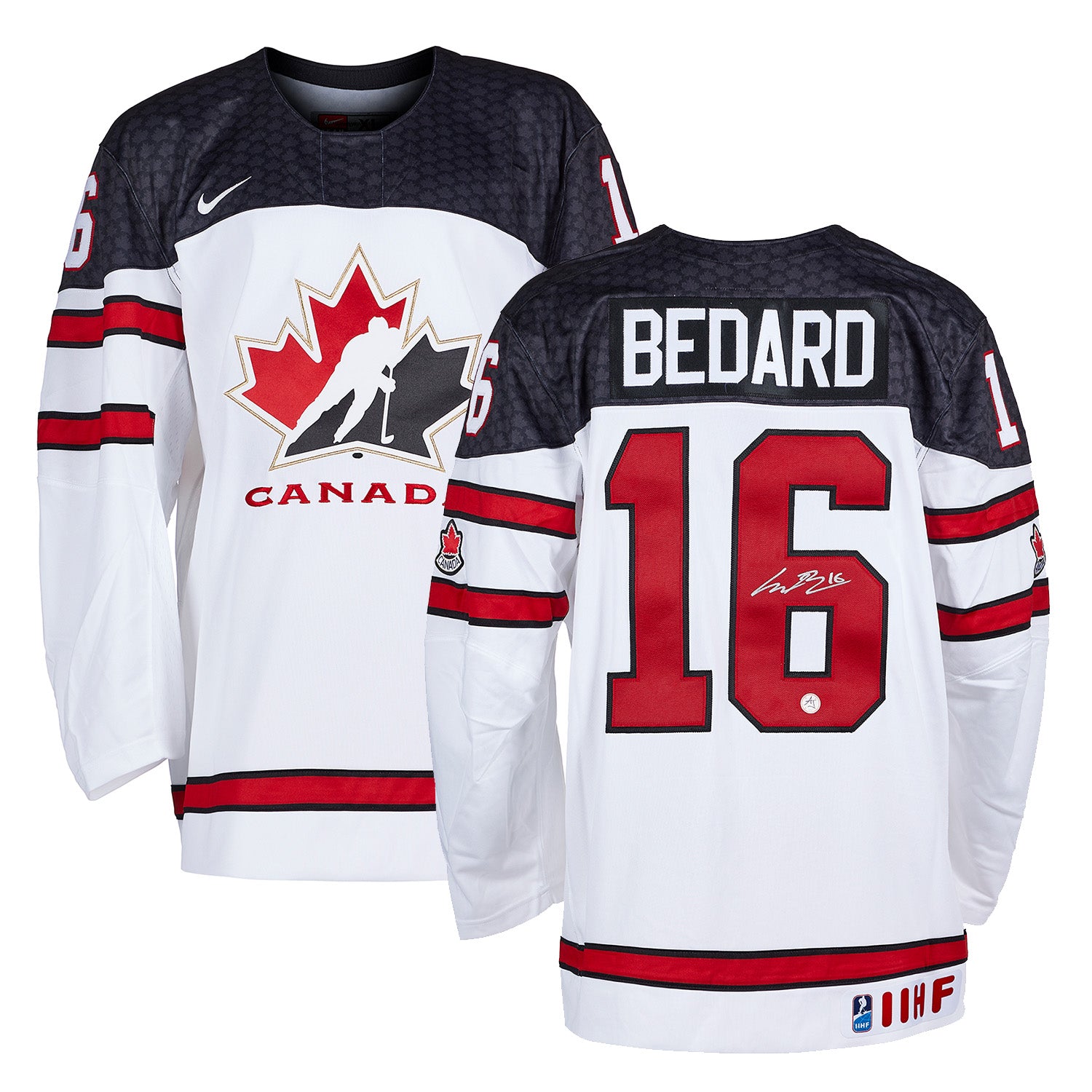 Connor Bedard Signed Team Canada White Hockey Jersey