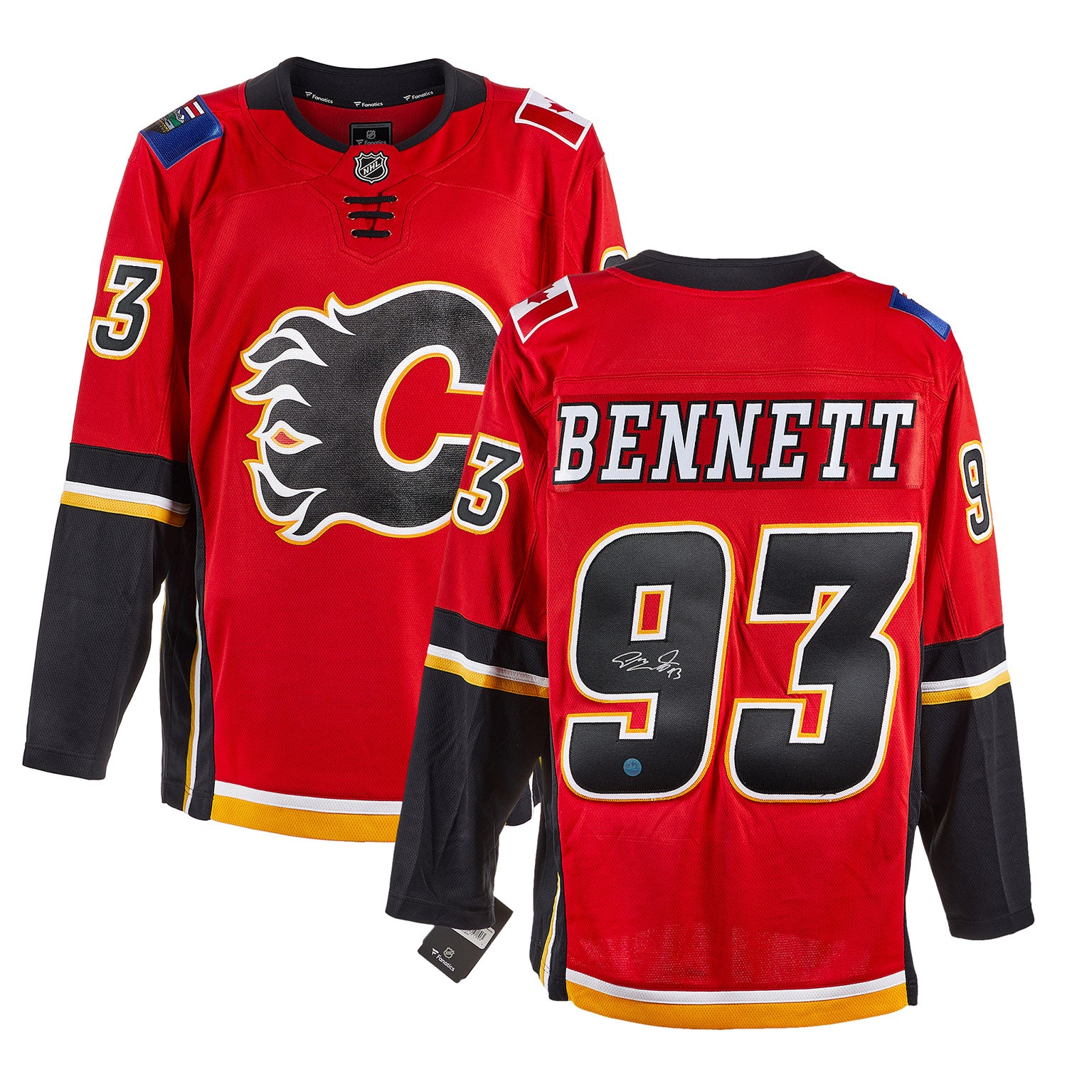 Sam Bennett Calgary Flames Autographed Fanatics Jersey