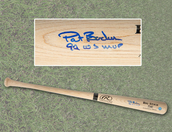 Pat Borders Autographed Rawlings Big Stick Baseball Bat