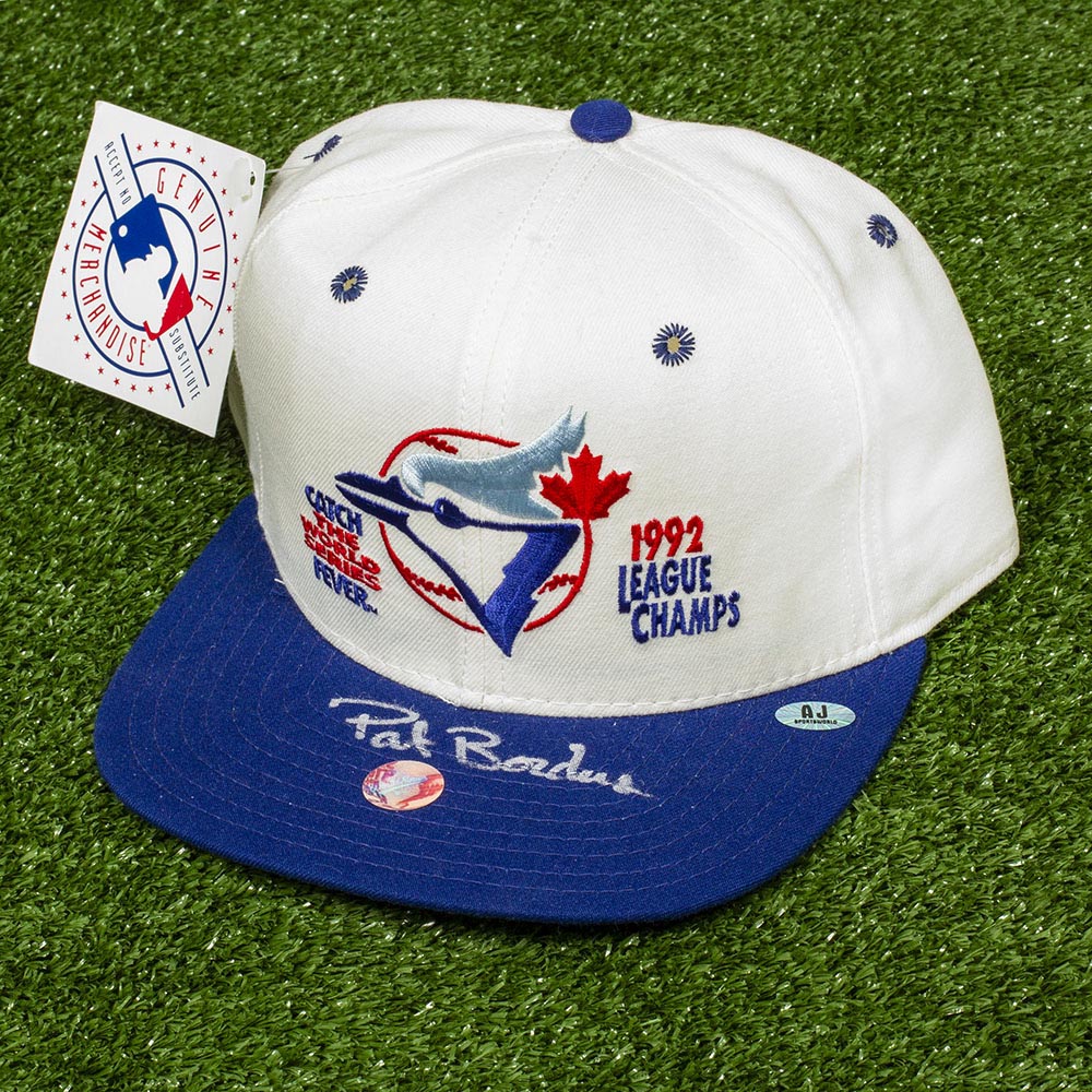 Pat Borders Toronto Blue Jays Autographed 1992 Champs New Era Baseball Cap