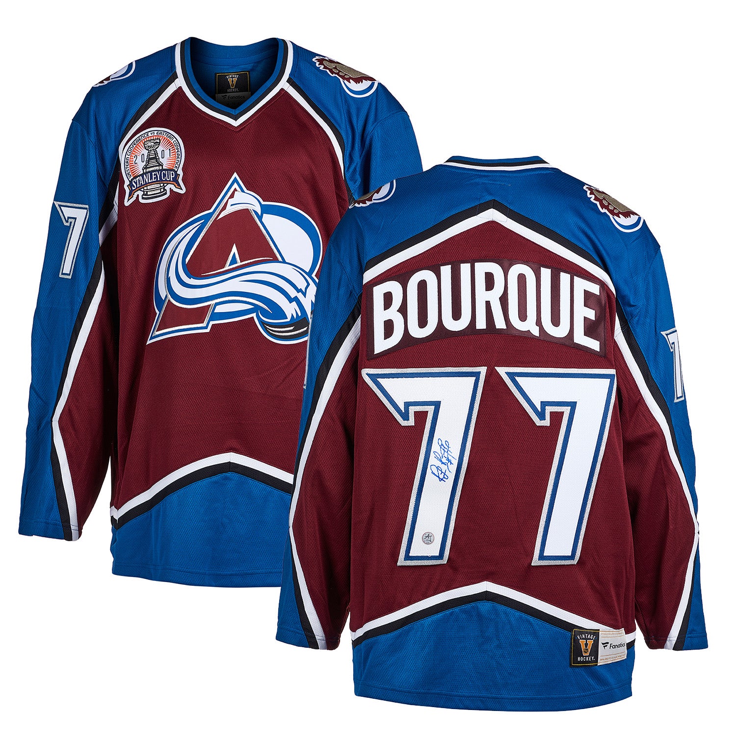 Ray Bourque Colorado Avalanche Signed 2001 Stanley Cup Jersey