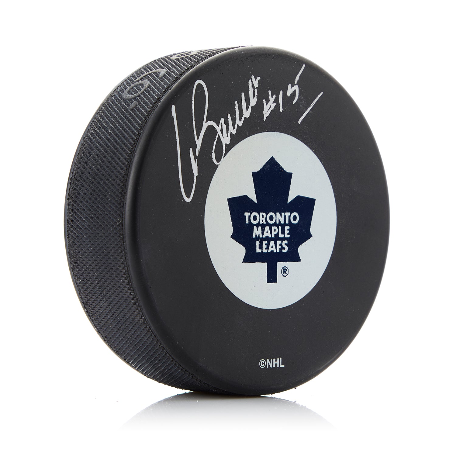 Pat Boutette Toronto Maple Leafs Autographed Hockey Puck