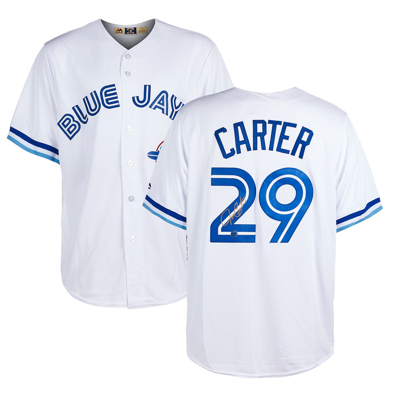 Joe Carter Toronto Blue Jays Signed Vintage Cooperstown Jersey