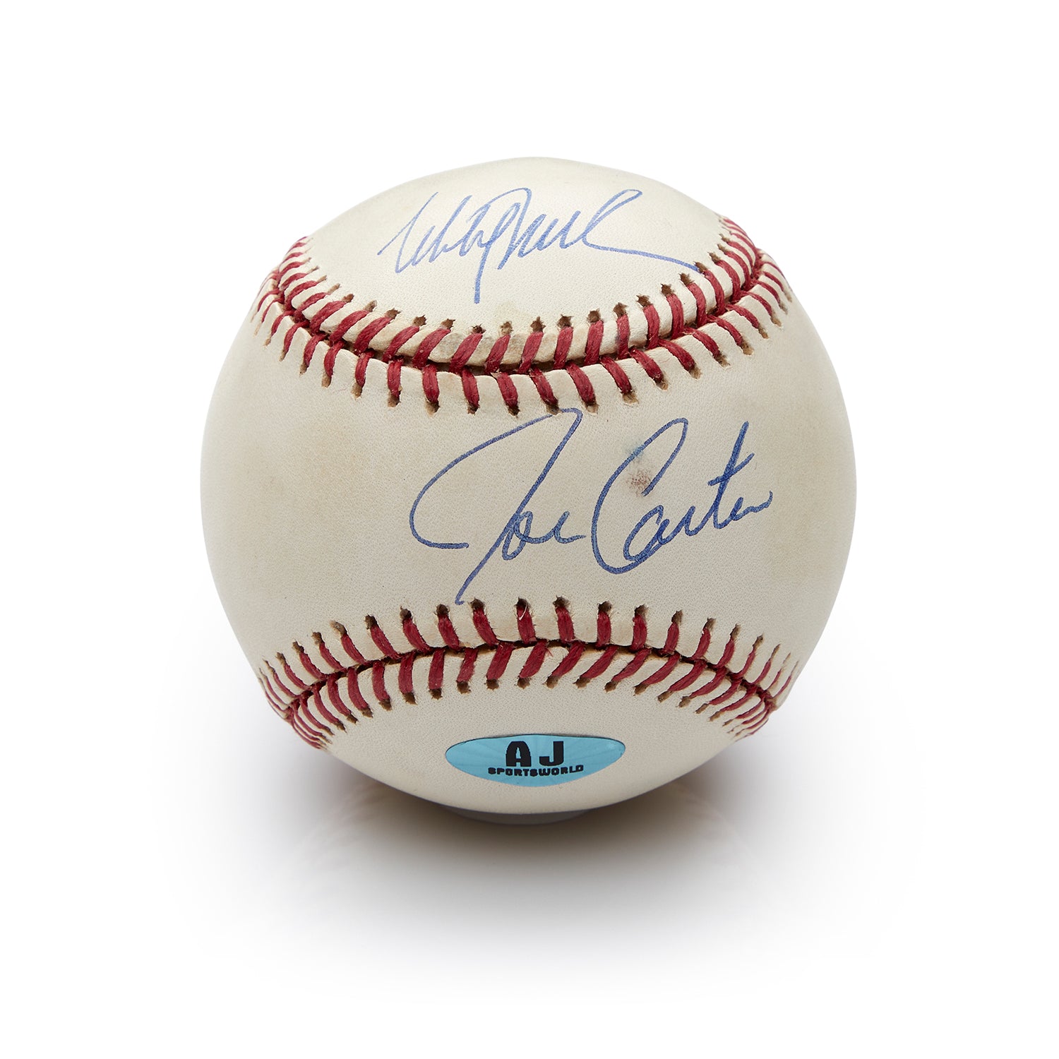 Joe Carter & Mitch Williams Signed Official 1993 World Series MLB Baseball