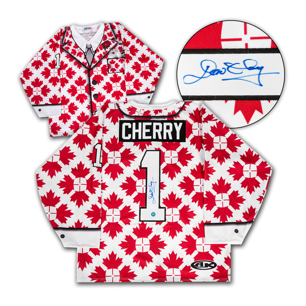Don Cherry Autographed Canada Maple Leaf Custom Suit Jacket Jersey