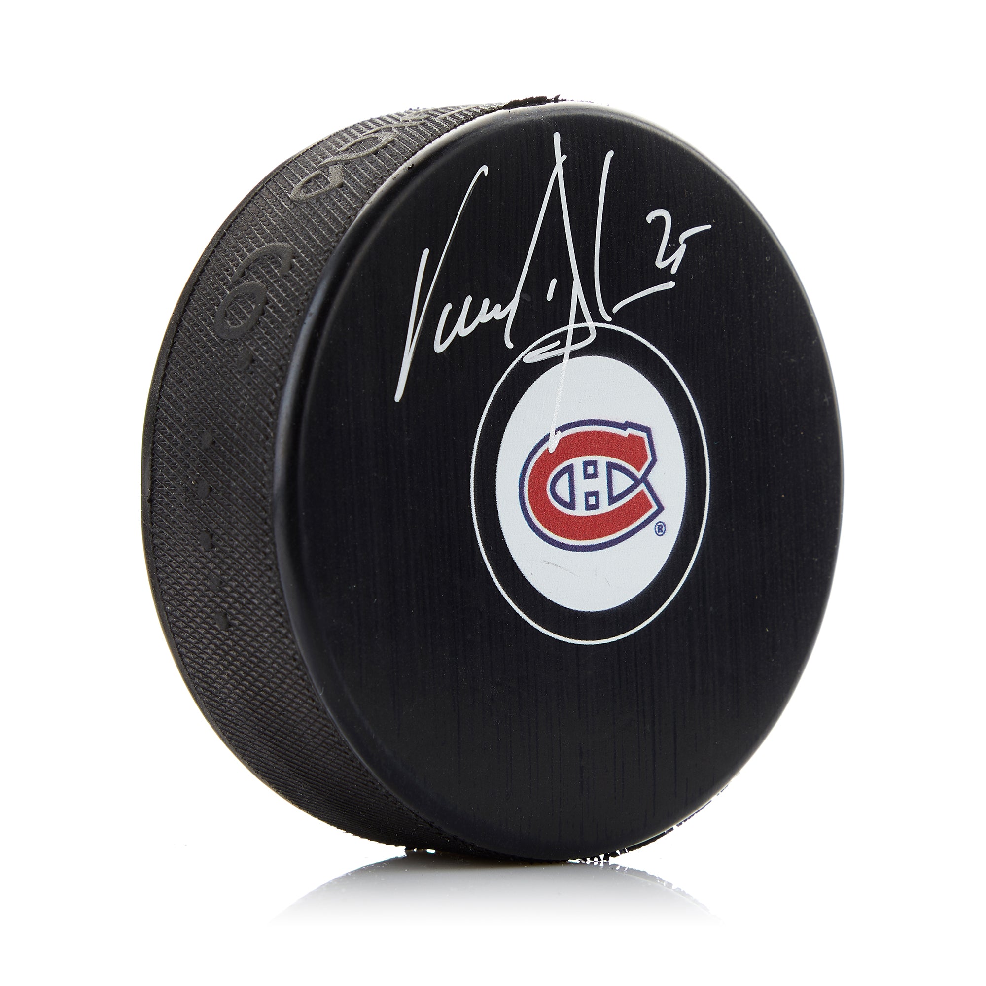 Vincent Damphousse Montreal Canadiens Signed Hockey Puck