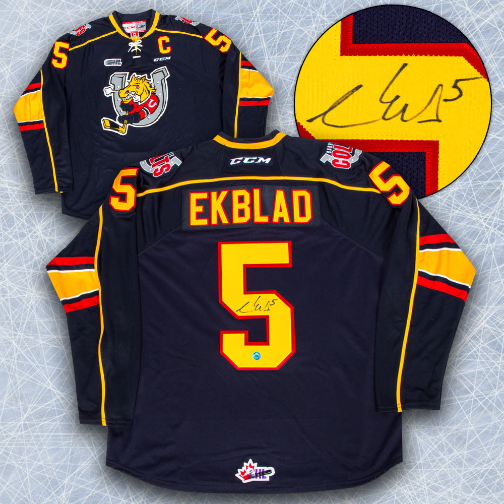Aaron Ekblad Barrie Colts Autographed CHL Hockey Jersey