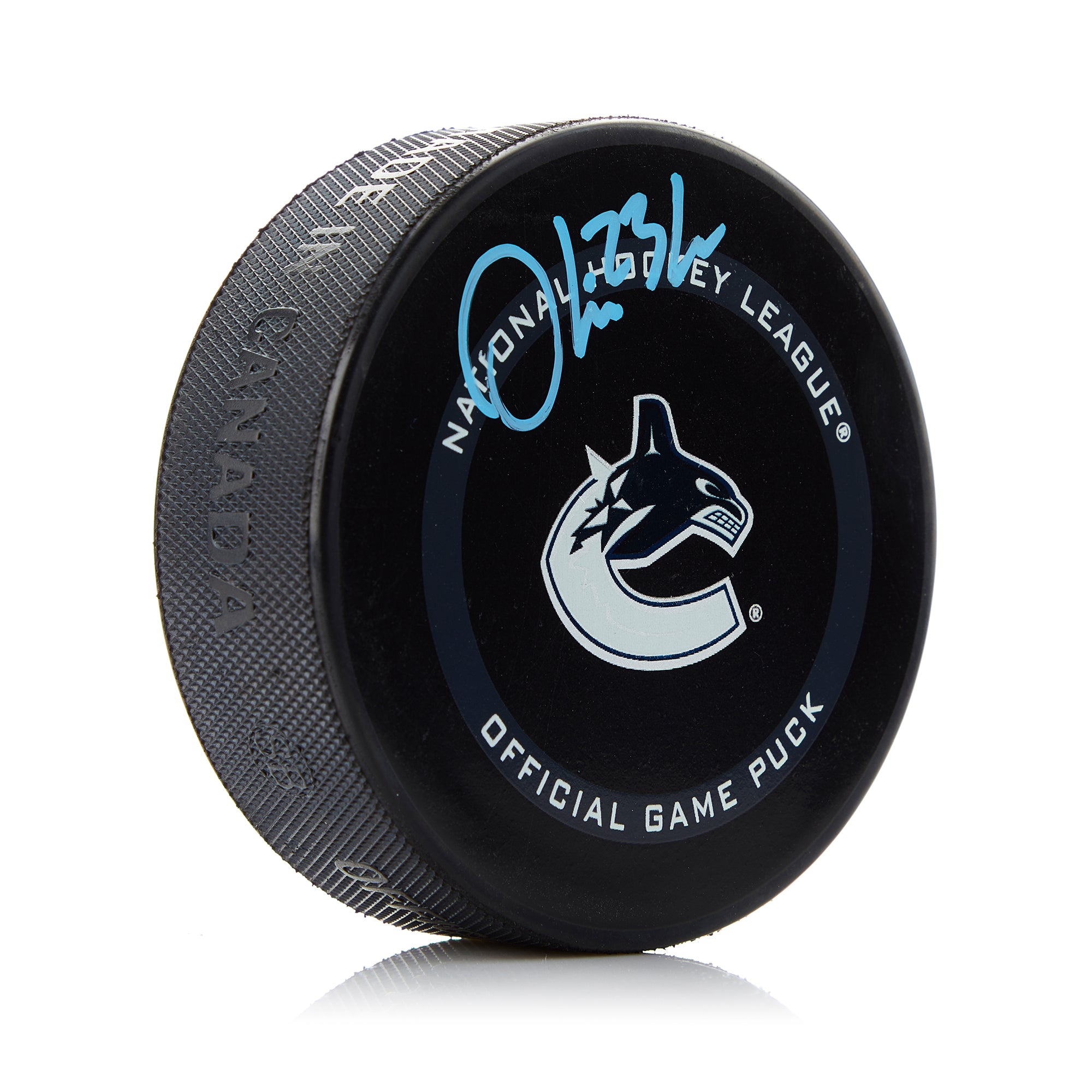 Oliver Ekman-Larsson Vancouver Canucks Signed Official Game Puck