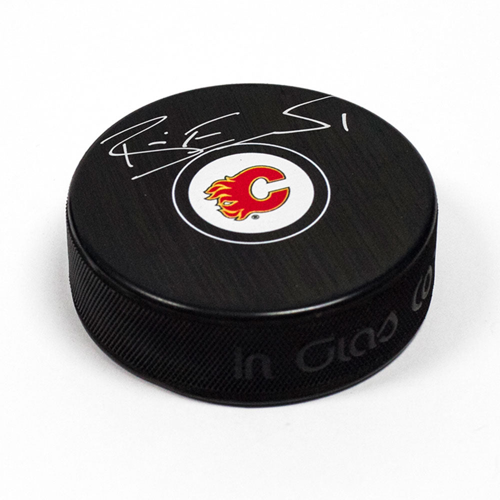 Brian Elliott Calgary Flames Autographed Hockey Puck