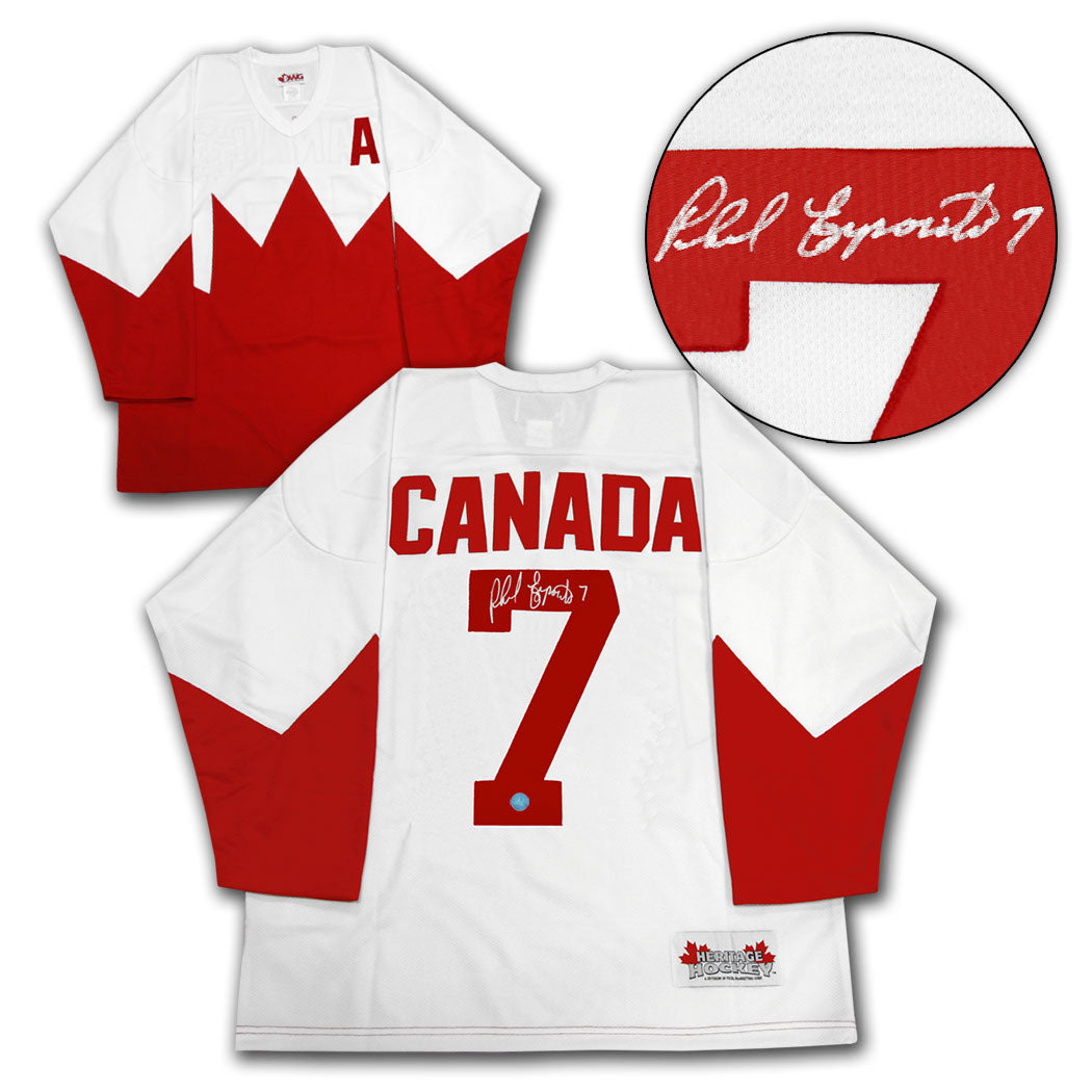 Phil Esposito Team Canada Autographed 1972 Summit Series Jersey