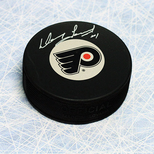 Doug Favell Philadelphia Flyers Autographed Hockey Puck