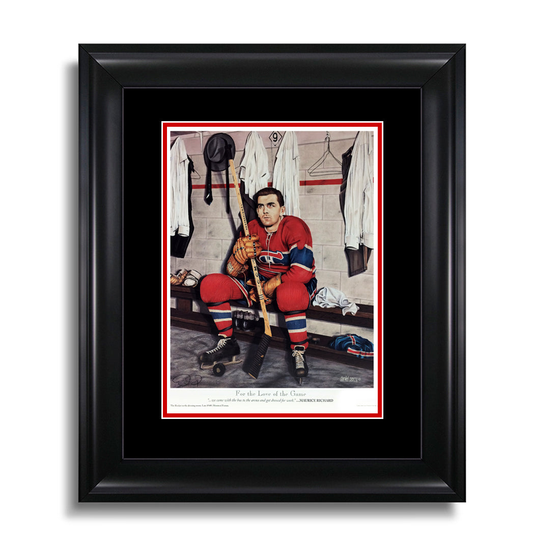For the Love of the Game – Maurice Richard Montreal Canadiens 12 x 15 Legends Series Print - Heritage Hockey™