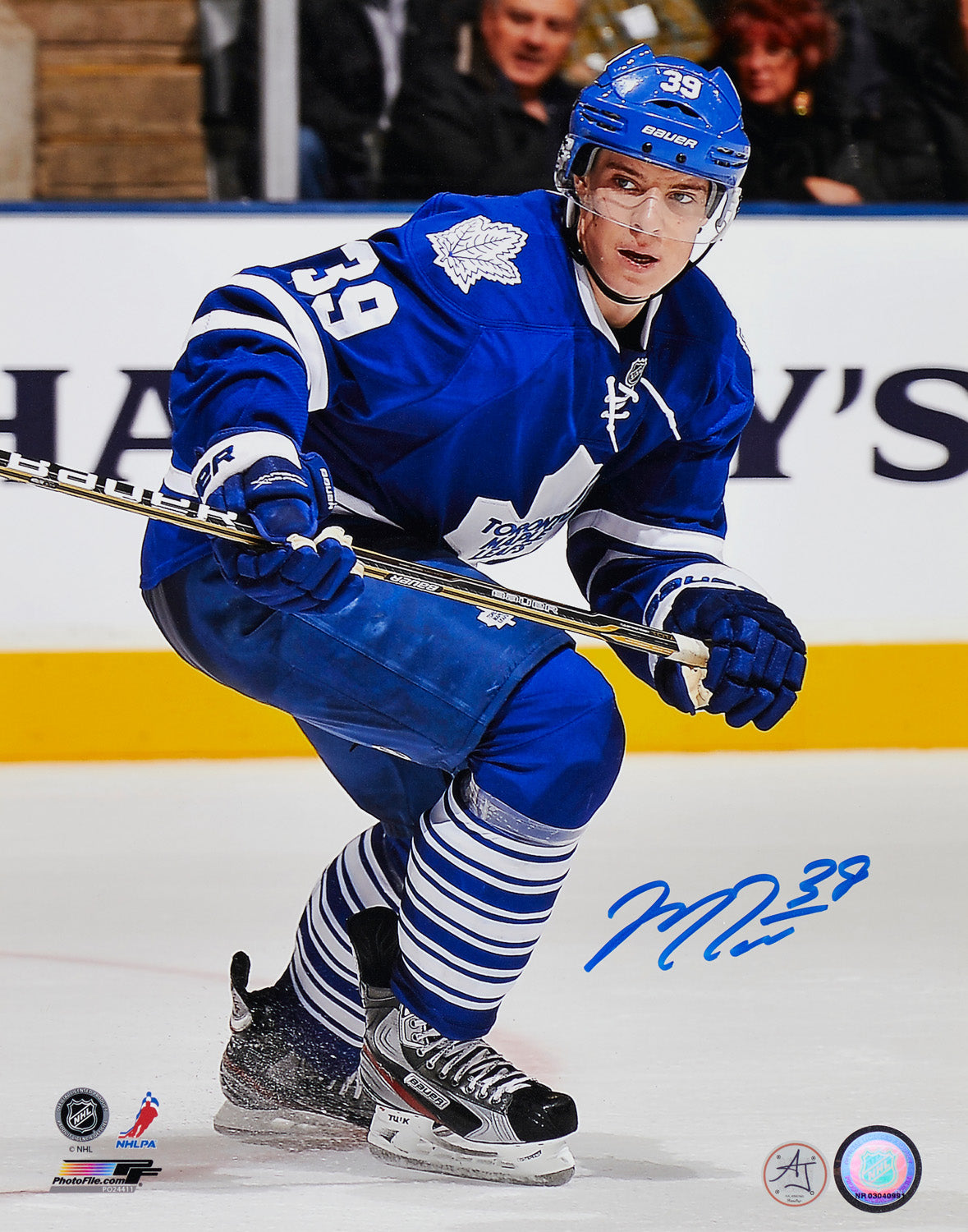 Matt Frattin Signed Maple Leafs Hockey 11x14 Photo