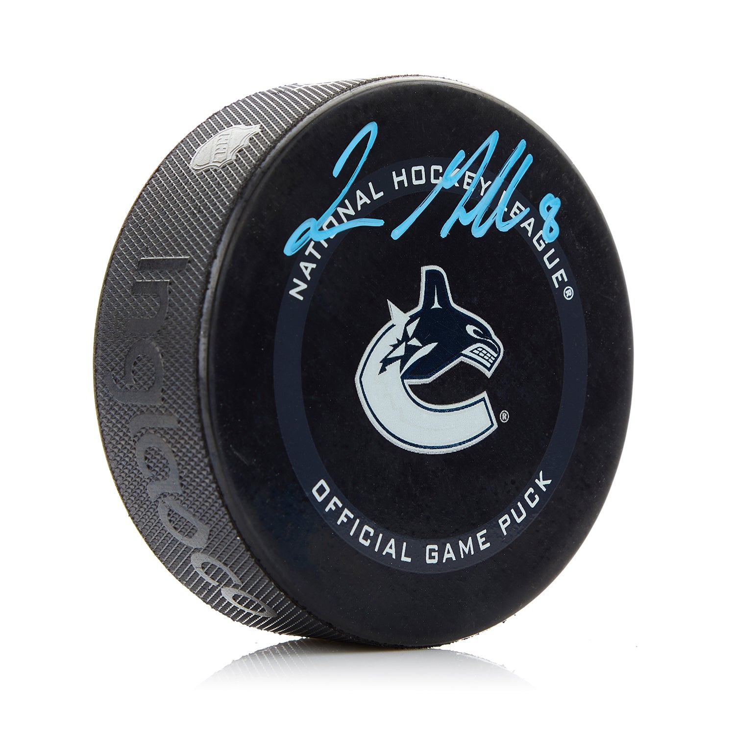 Conor Garland Vancouver Canucks Signed Official Game Puck
