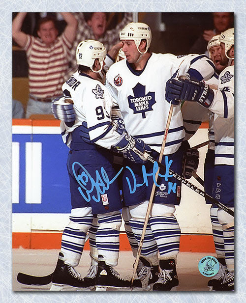 Doug Gilmour & Dave Andreychuk Toronto Maple Leafs Dual Signed 8x10 Photo