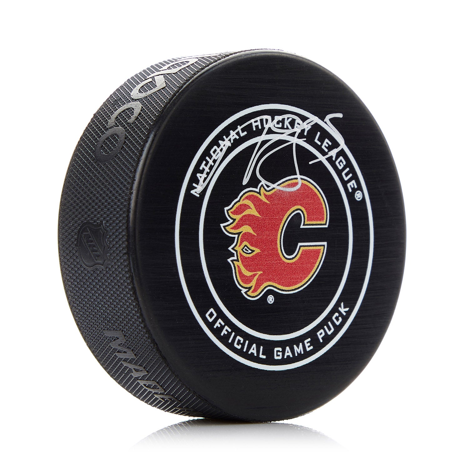 Mark Giordano Calgary Flames Signed Official Game Puck