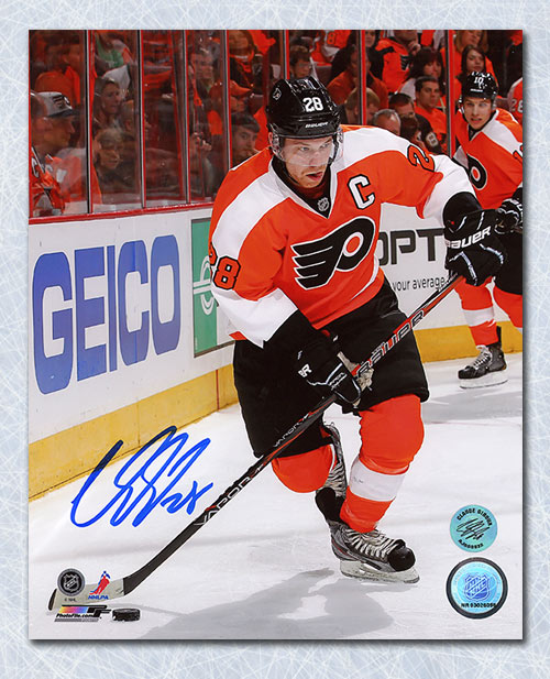 Claude Giroux Philadelphia Flyers Autographed Orange Crush 8x10 Photo
