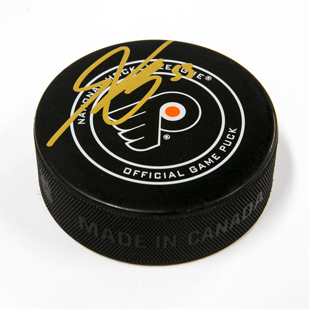 Shayne Gostisbehere Philadelphia Flyers Autographed Official Game Puck