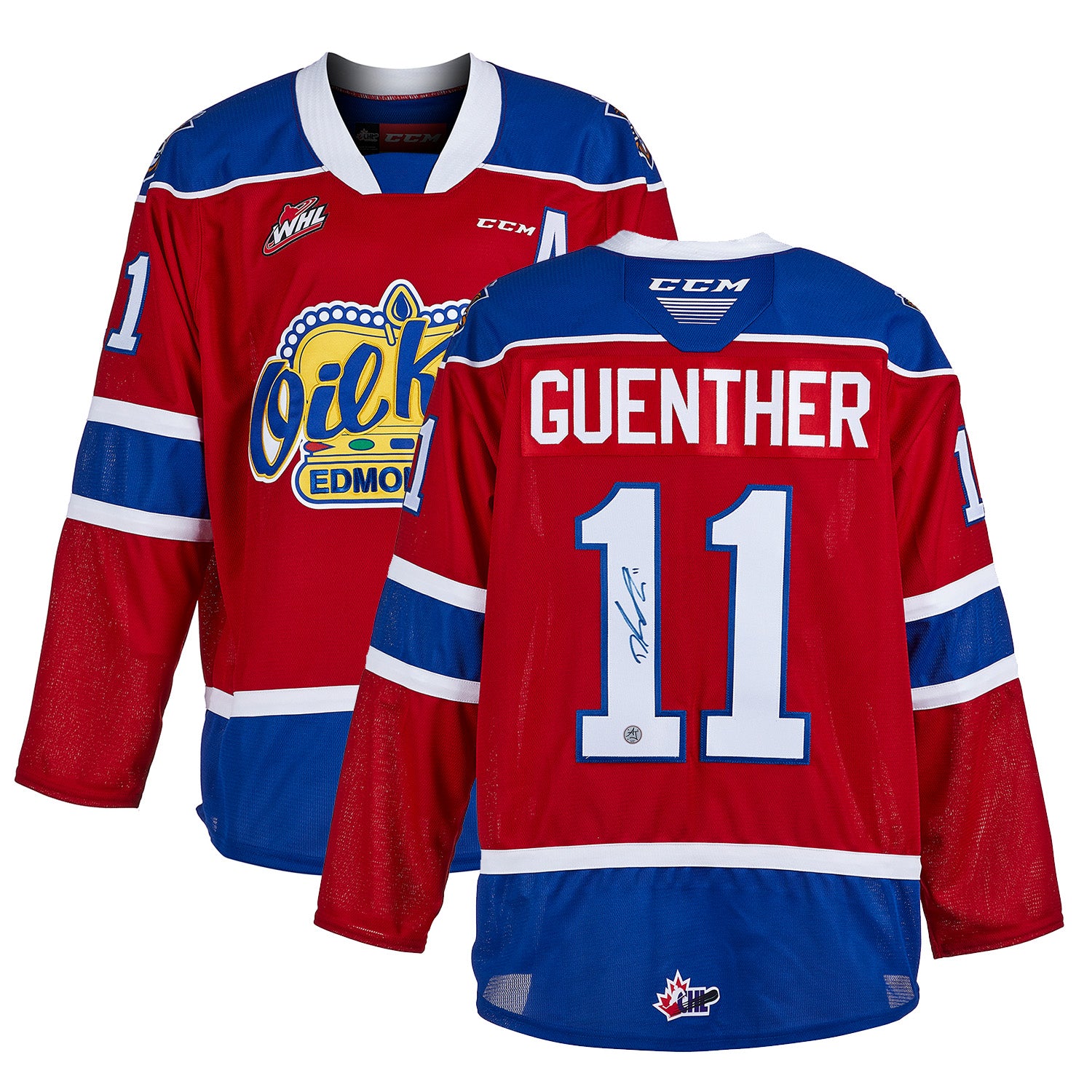 Dylan Guenther Autographed Edmonton Oil Kings CHL CCM Jersey