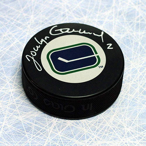 Jocelyn Guevremont Vancouver Canucks Autographed Hockey Puck