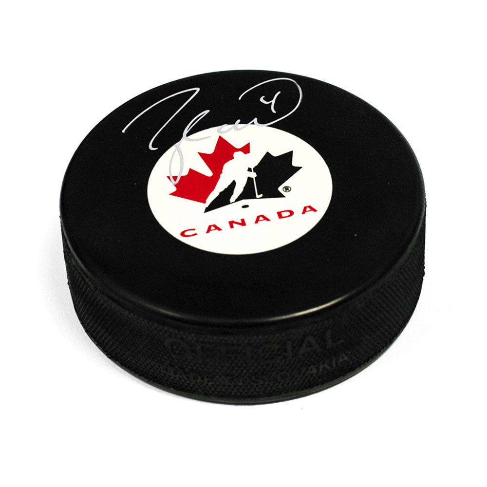 Taylor Hall Team Canada Autographed Hockey Puck