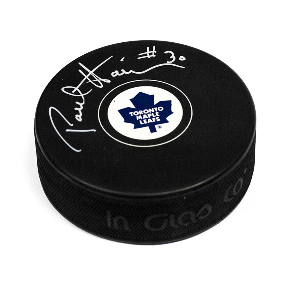 Paul Harrisson Toronto Maple Leafs Autographed Hockey Puck