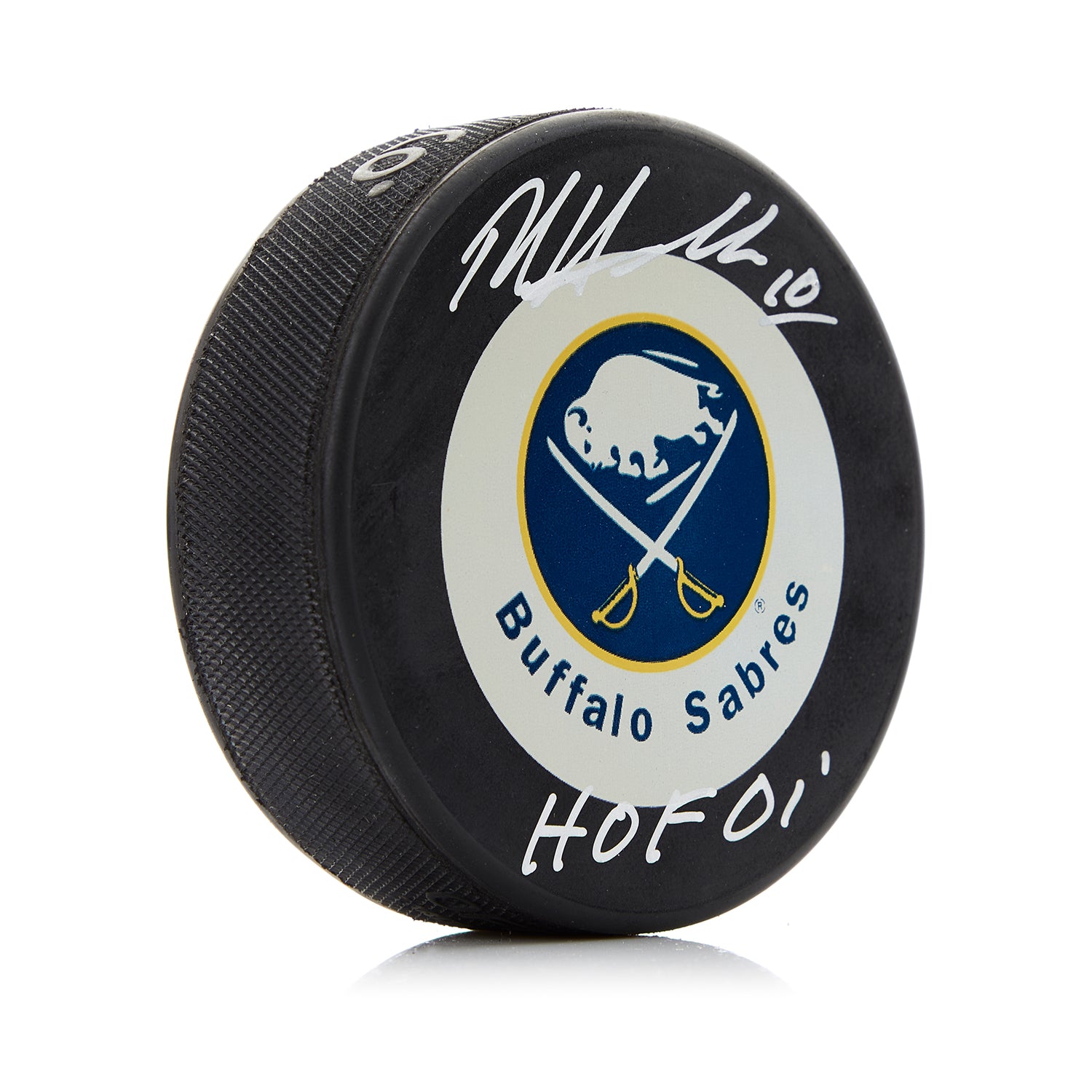 Dale Hawerchuk Signed Buffalo Sabres Puck with HOF Note