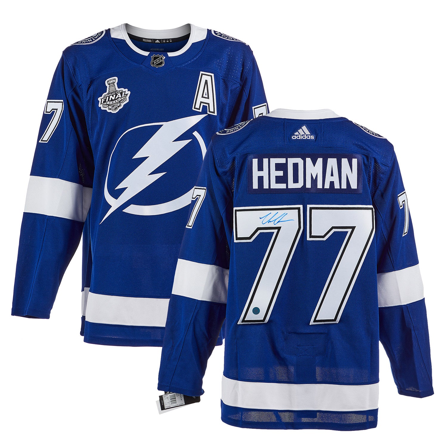 Victor Hedman Tampa Bay Lightning Signed 2021 Stanley Cup Adidas Jersey