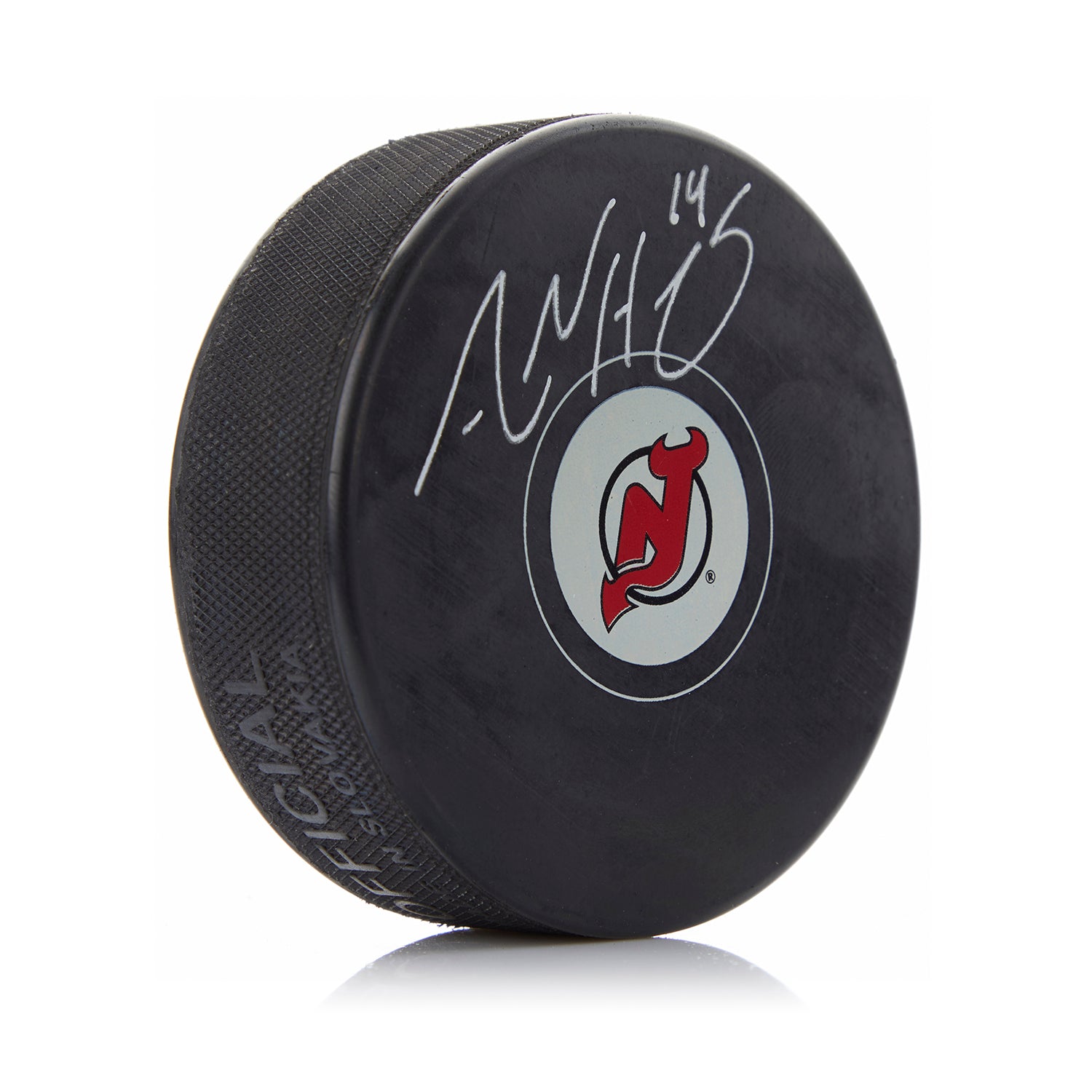 Adam Henrique Autographed New Jersey Devils Hockey Puck