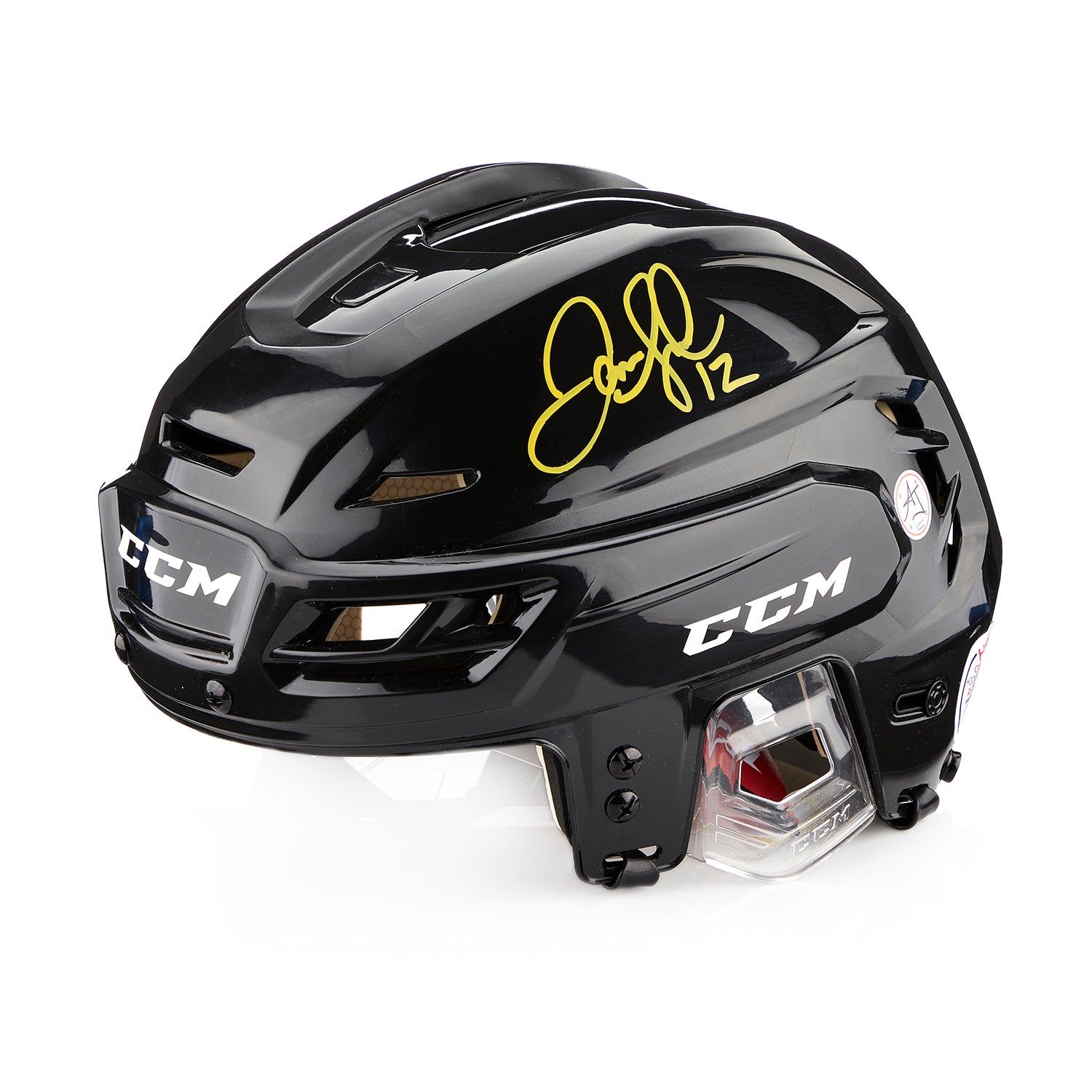 Jarome Iginla Autographed Calgary Flames Black CCM Helmet
