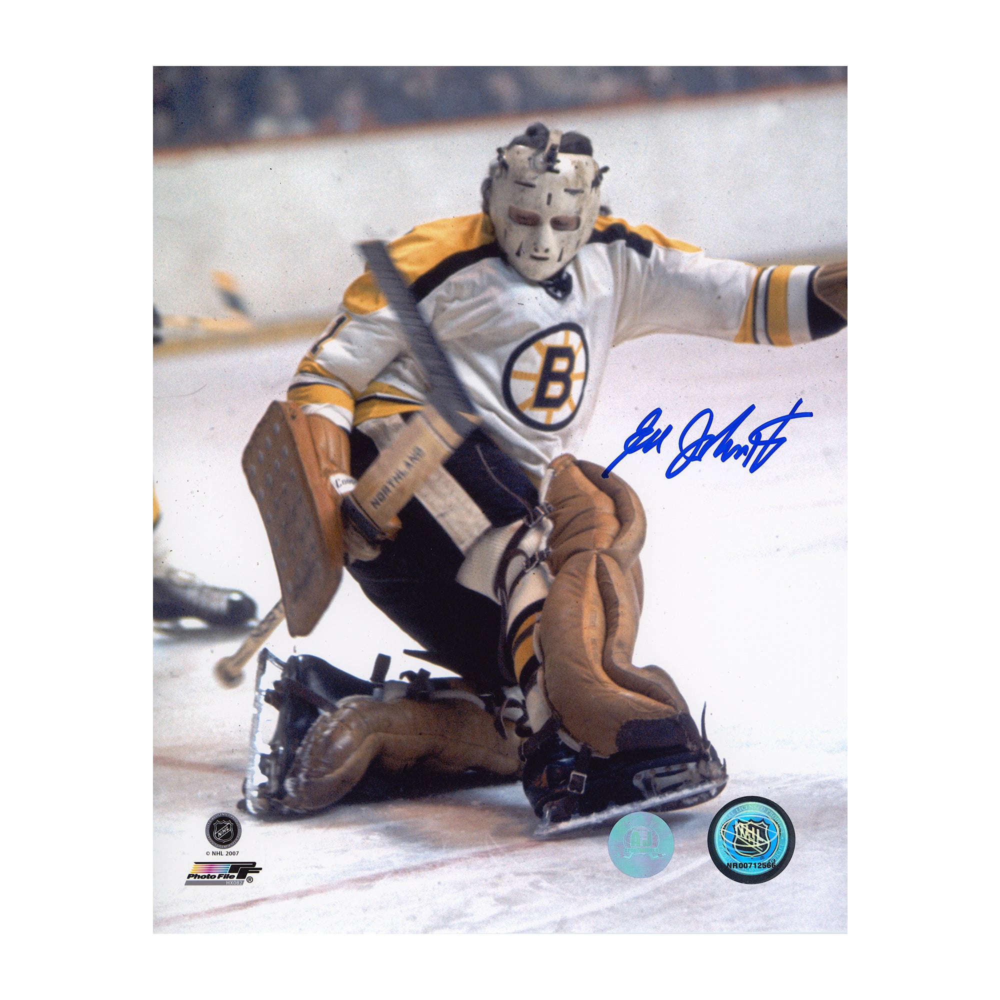 Ed Johnston Boston Bruins Autographed 8x10 Photo