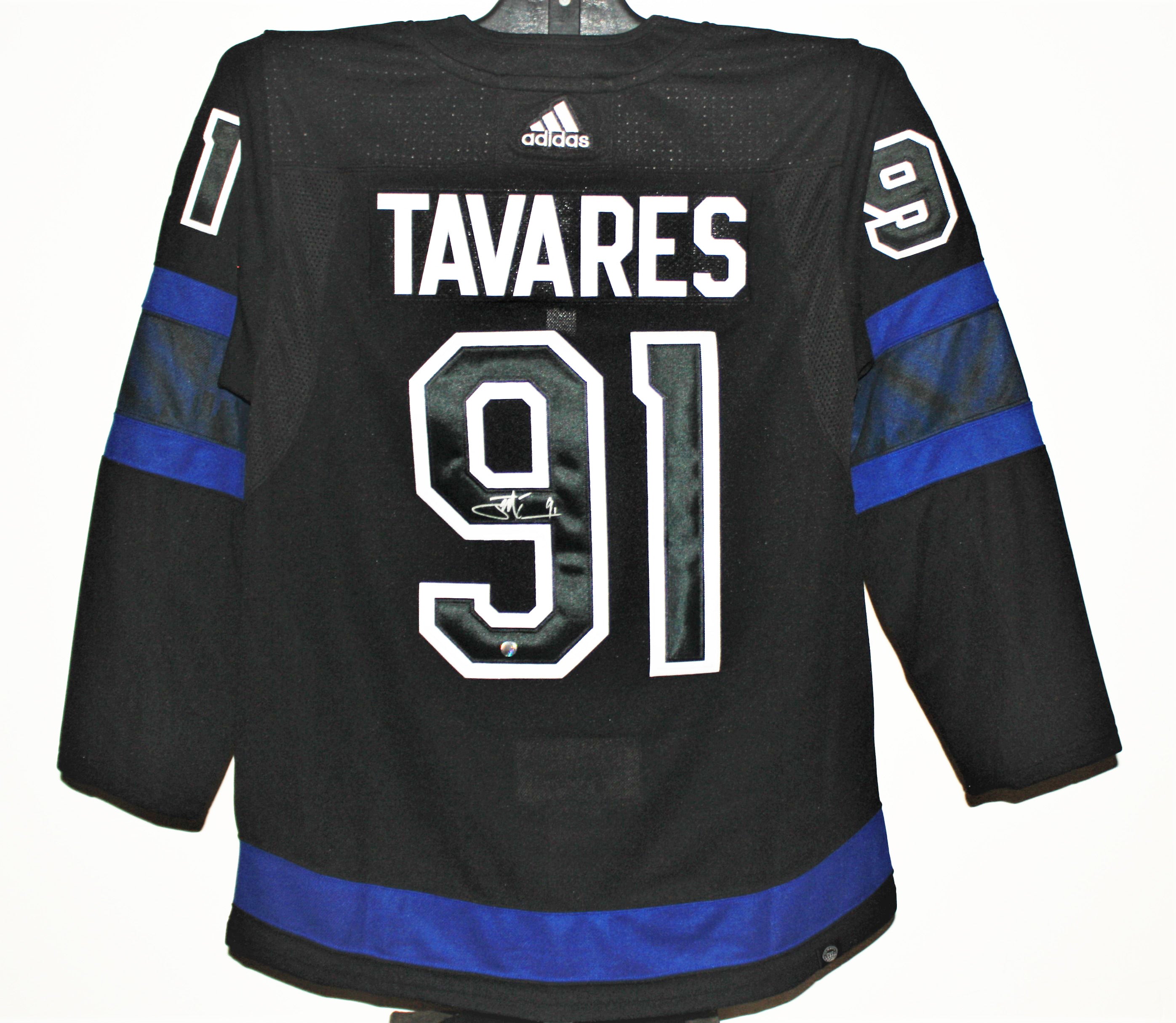 John Tavares Authentic Autographed Jersey & Framed Mini-Stick Package Deal