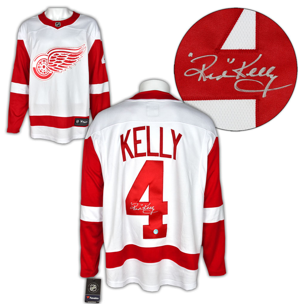 Red Kelly Detroit Red Wings Signed White Fanatics Jersey