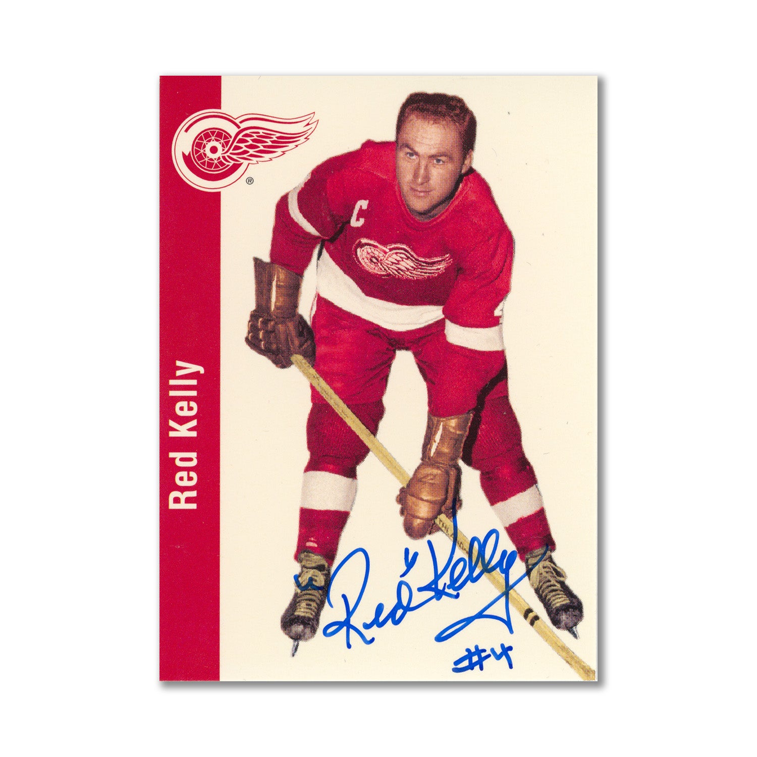 Autographed 1994 Parkhurst Missing Link #52 Red Kelly Hockey Card