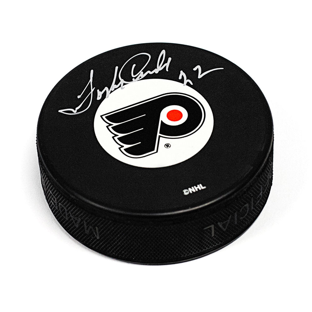 Forbes Kennedy Philadelphia Flyers Autographed Hockey Puck