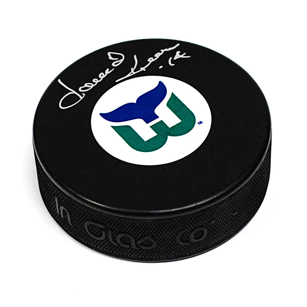 Dave Keon Hartford Whalers Autographed Retro Hockey Puck