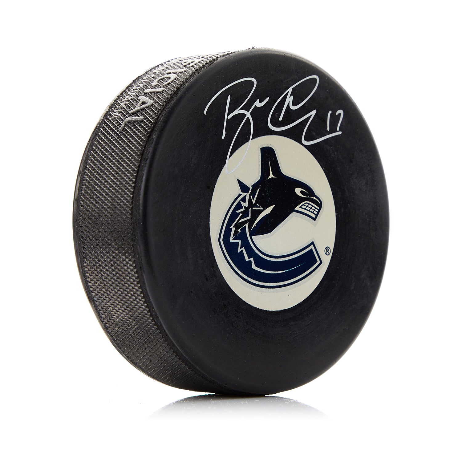 Ryan Kesler Autographed Vancouver Canucks Hockey Puck