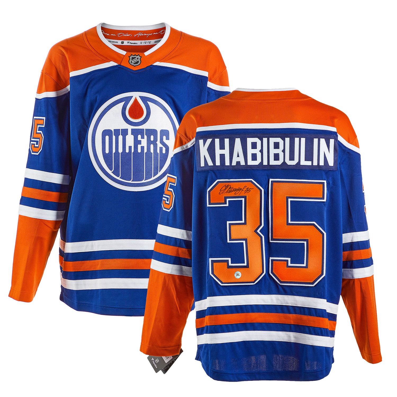 Nikolai Khabibulin Edmonton Oilers Signed Fanatics Jersey
