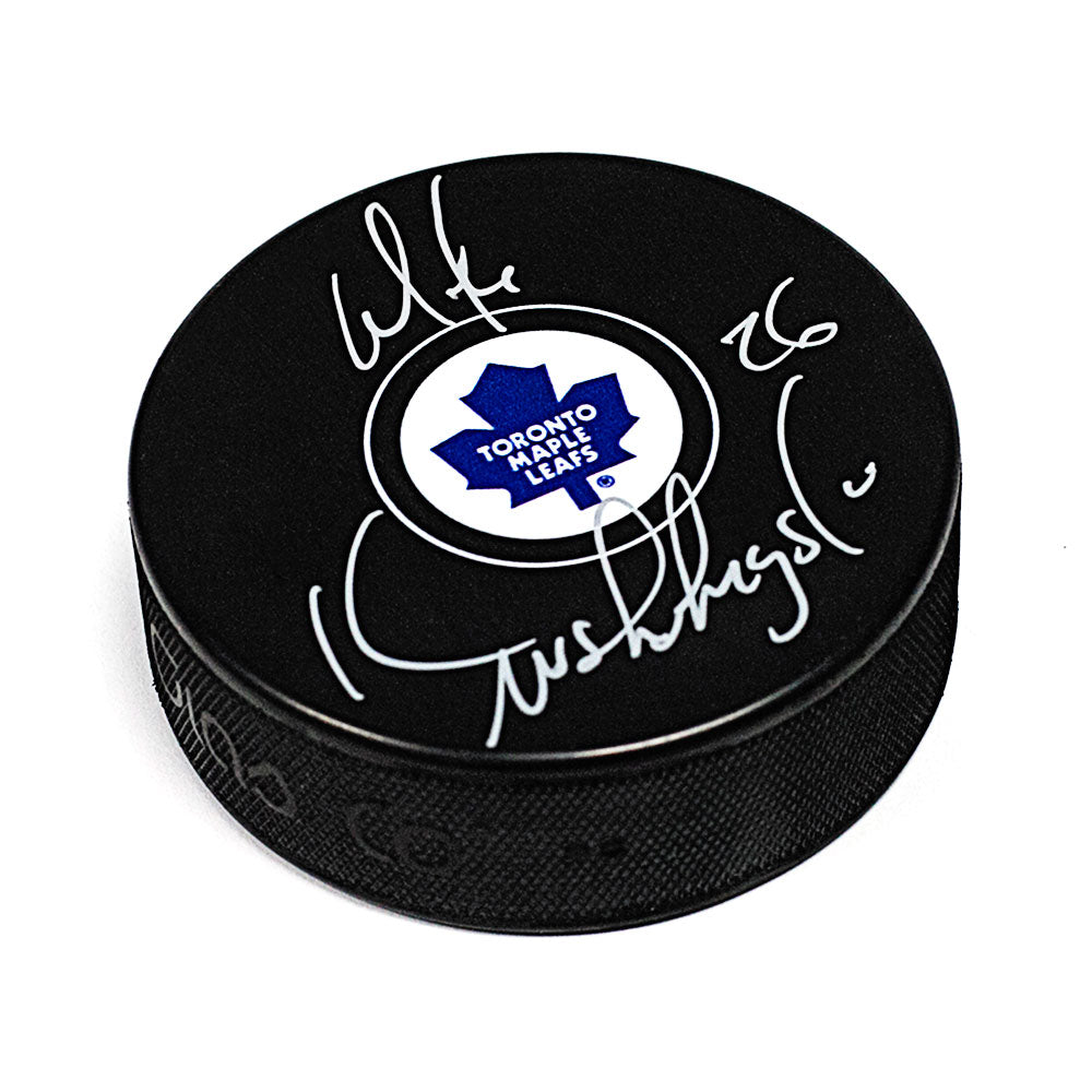 Mike Krushelnyski Toronto Maple Leafs Autographed Hockey Puck