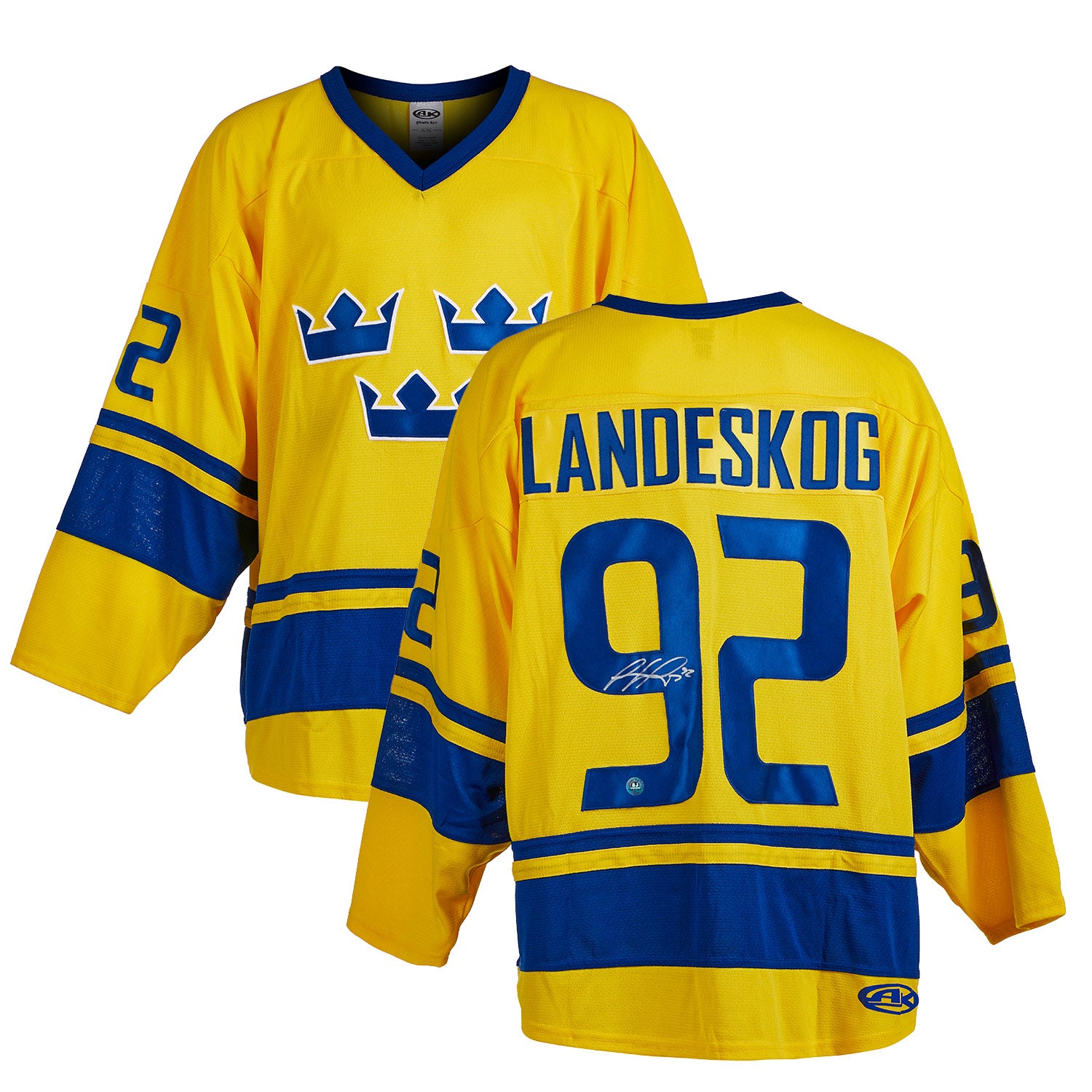Gabriel Landeskog Team Sweden Autographed Hockey Jersey