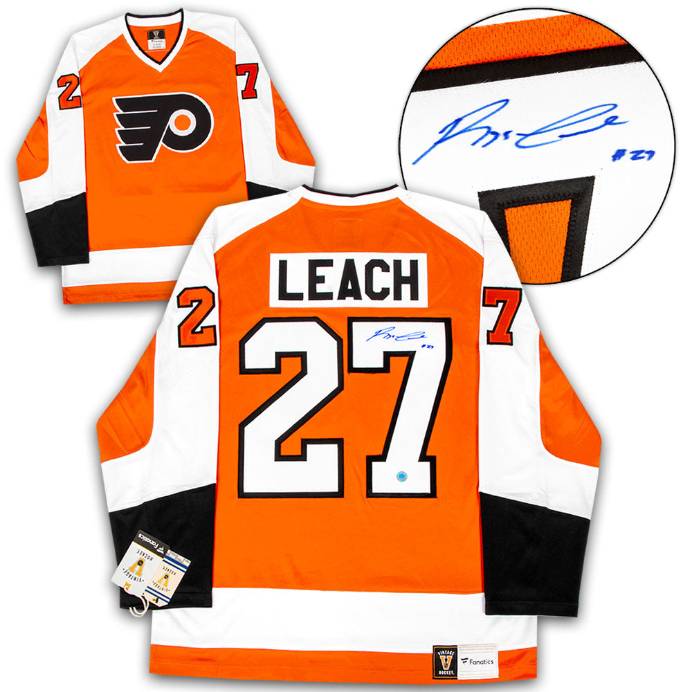 Reggie Leach Philadelphia Flyers Signed Retro Fanatics Jersey