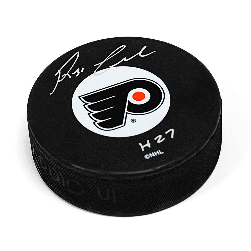 Reggie Leach Philadelphia Flyers Autographed Hockey Puck