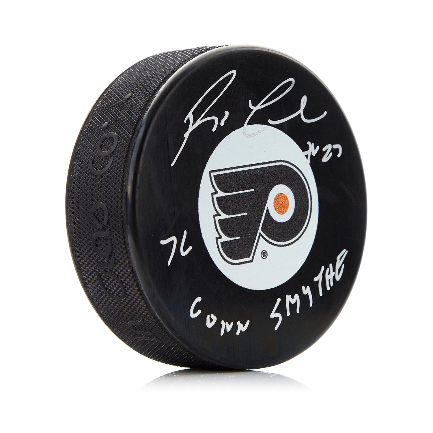 Reggie Leach Autographed Philadelphia Flyers Hockey Puck