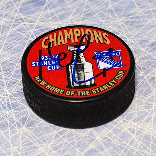Kevin Lowe New York Rangers Autographed 1994 Stanley Cup Puck