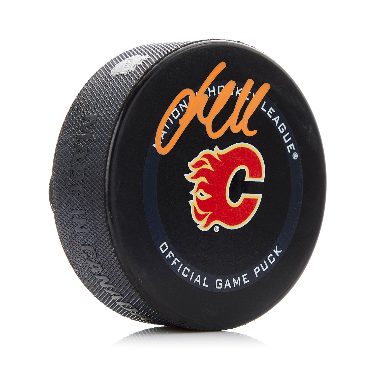 Jacob Markstrom Signed Calgary Flames Official Game Puck