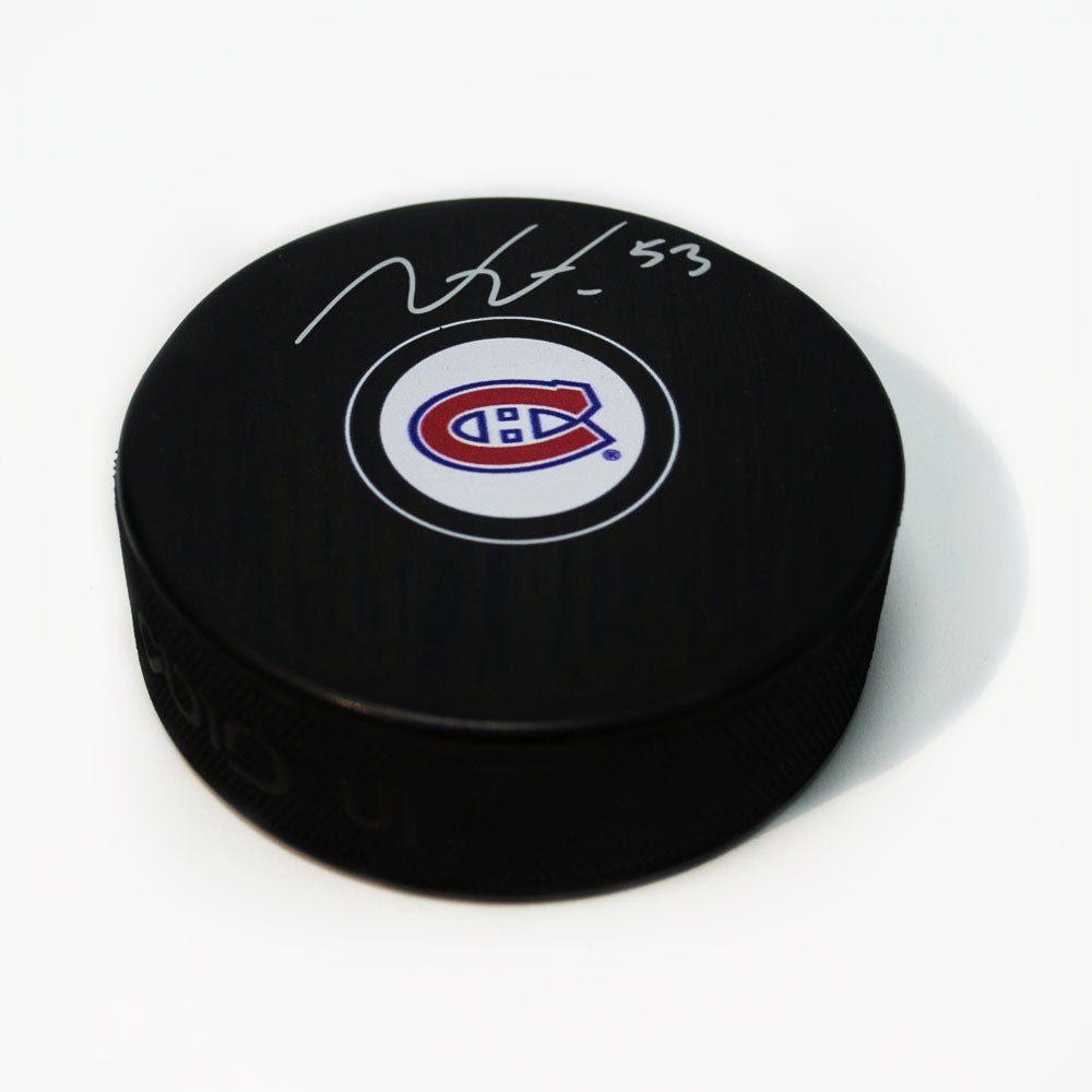 Victor Mete Montreal Canadiens Autographed Hockey Puck