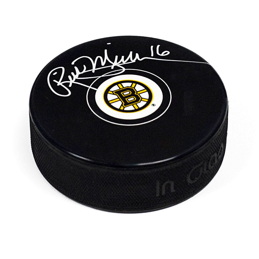 Rick Middleton Boston Bruins Autographed Hockey Puck