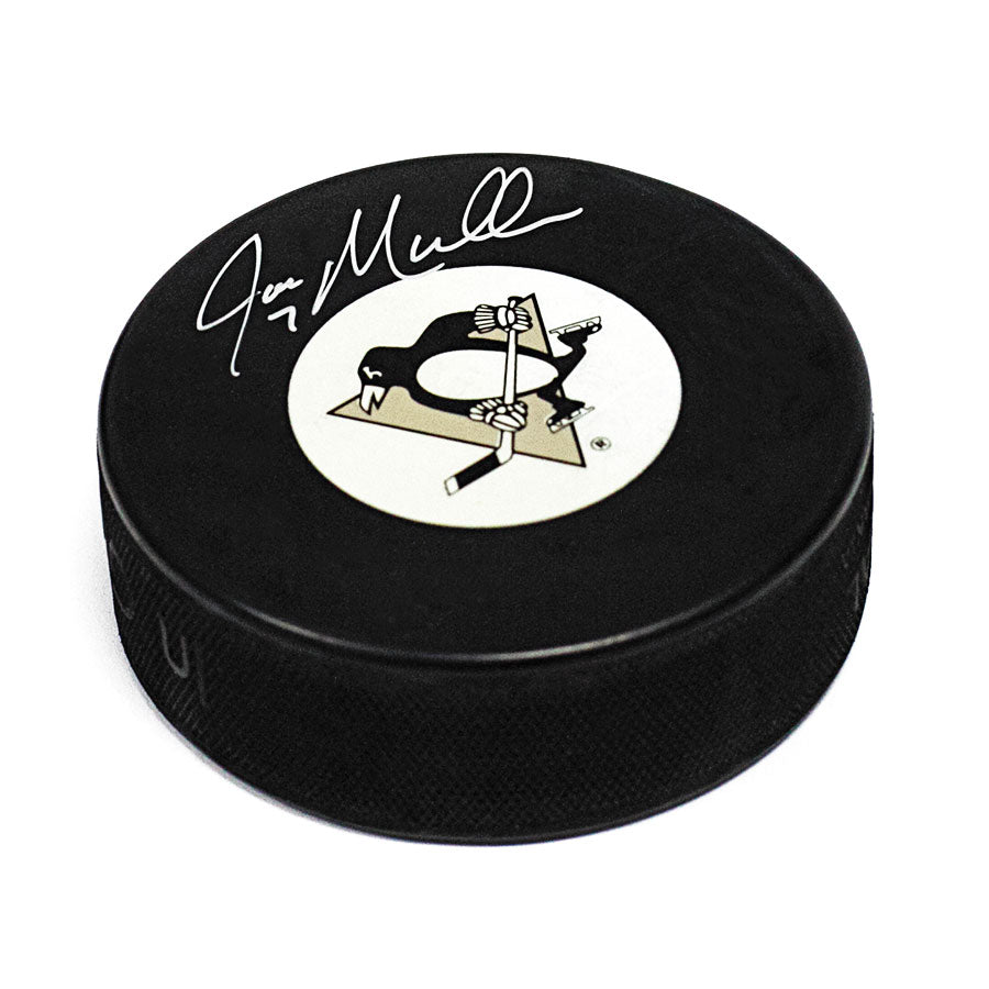Joe Mullen Pittsburgh Penguins Autographed Hockey Puck